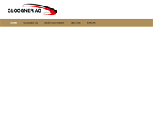 Tablet Screenshot of gloggner-ag.ch